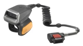 ZEBRA Prsteňový 2D snímač čiarových kódov pre WT6000 / Snímač čiarových kódov / Káblový / Krátky kábel na zápästie / šedá (RS5000-LCFSWR)