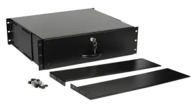 Equip Zásuvka do 19" racku 3U čierna / Zásuvka / Uzamykateľná / 485x400x130 mm (EZD-3-B)