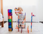 Connetix Connetix Tiles - Magnetická Stavebnica Dúhová Guličková Dráha 92 ks