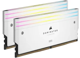 Corsair Dominator Titanium White 48GB (2x 24GB) DDR5 7200MHz/CL36/DIMM/XMP/RGB/1.4V (CMP48GX5M2X7200C36W)