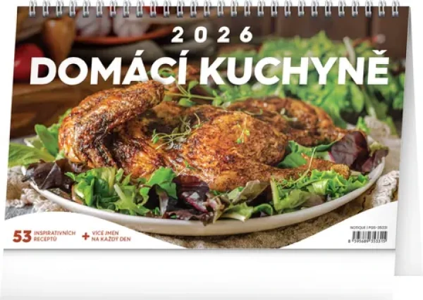 NOTIQUE Stolný kalendár Domáca kuchyňa 2026, 23,1 x 14,5 cm (PGS-35331)