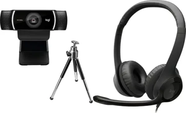 Logitech C922 Pro + H390 / Webkamera so slúchadlami / USB