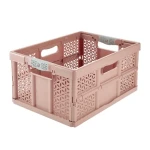 KEEEPER Skladací box Lea Nordic Pink / 32 l / nosnosť 30 kg / mäkké úchyty / PP/TPE