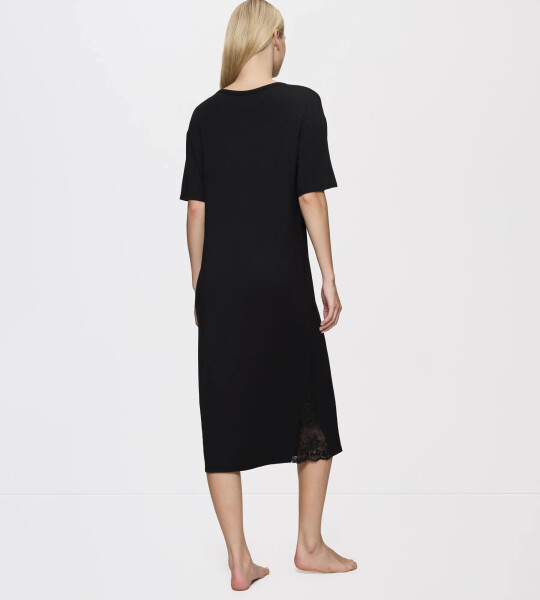 Dámska nočná košeľa Timeless Sensuality NDK SSL - BLACK - black 0004 - TRIUMPH BLACK 46