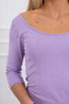 Blúzka s okrúhlym výstrihom fialová UNI