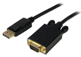 StarTech Redukcia DisplayPort na VGA čierna / Redukcia / 4,6 m / 2048×1280 px / 60 Hz (DP2VGAMM15B)