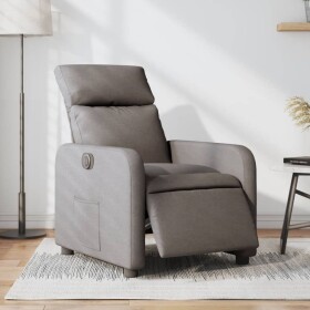 VidaXL vidaXL elektrickýfotel rozkładany, farba taupe, obity tkaniną