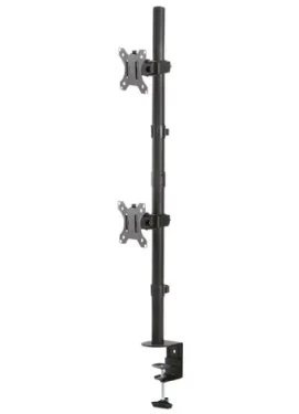 Neomounts FPMA-D550DVBLACK čierna / Držiak displeja na stôl / 10-32" / VESA 100x100 / nosn. 2x6kg / 2 displeje vert (FPMA-D550DVBLACK)