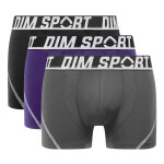 Pánske športové boxerky ks DIM SPORT MICROFIBRE BOXER 3x DIM SPORT šedá