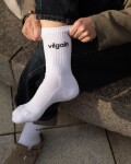 Vilgain Organic Logotype Crew Socks – 39 - 42 3 páry Natural White