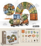 Mamido Mamido Magnetická stavebnica Magic Diamond Surface 153 dielov