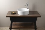 GSI - KUBE X keramické umývadlo na dosku, priemer 40cm, biela ExtraGlaze 942611