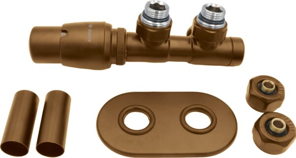 DEANTE - Matte brown ventil termostatický, na kúpeľňové kúrenie - ľavý; AGI_CZL1