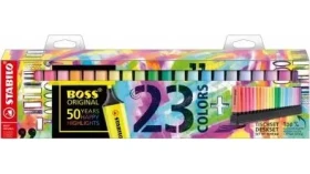 Stabilo BOSS ORIGINAL / Sada zvýrazňovačov / 23 ks / v puzdre (7023-01-05)
