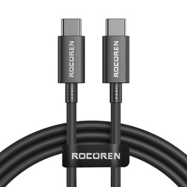 Rocoren Rýchlonabíjací kábel USB-C(M) - USB-C(M) Simples Series 100W 2m čierna (RCCXTT1-JYB01)