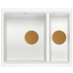 Quadron Quadron - Granitový drez Logan 150 White Meď HCQL5646U1-C1_U