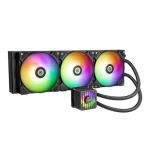 Enermax LIQMAXFLO 420 ARGB čierna / AIO vodný chladič CPU / 420 mm / 3× 140 mm FDB / 25,47 dB / Intel AMD (ELC-LMF420T-ARGB)