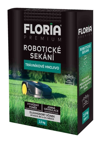 AGRO FLORIA PREMIUM Trávnikové hnojivo pre robotické kosenie 2,5 kg