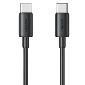 USAMS SJ711USB01 čierna / Dátový kábel / USB-C - USB-C / PD 60W / 1 m (SJ711USB01)