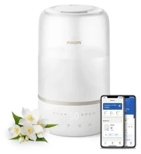 Philips HU1510/04 biela / Zvlhčovač vzduchu / Dotykové ovládanie / Displej / 21 dB (HU1510/04)