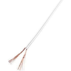 TRU COMPONENTS 93030c533 opletenie / lanko 2 x 1 mm² biela 25 m; 93030c533