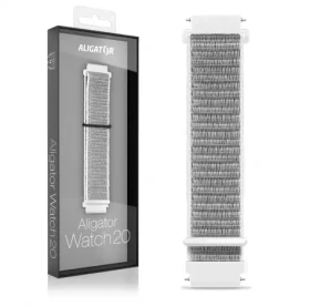Aligator Nylonový remienok 20mm biely (20AW0011)