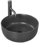 REA - Umývadlo na dosku Brenda 37x37 šedej REA-U1897