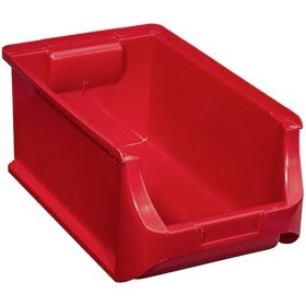 Plastový box na drobný materiál, stohovateľný Allit (š x v x h) 205 x 150 x 355 mm, červená; 456213