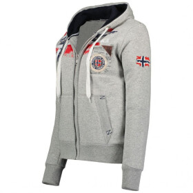 Geographic Norway Fespote Lady 100 Distri W WU8015F/GN B-Grey7 Mikina s kapucňou XXL