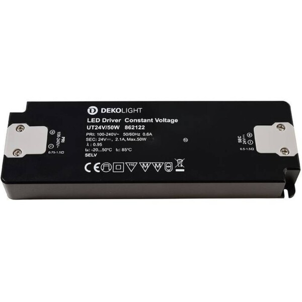 Deko Light FLAT, CV, UT24V/50W LED driver konštantné napätie 50 W 0 - 210 mA 24 V; 862122