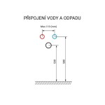 Mereo Aira, kúpeľňová skrinka s umývadlom z liateho mramoru 101 cm, biela CN712M