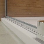 H K - Obdĺžnikový sprchovací kút AIRLINE 90x80 cm s jednokrídlovými dverami s pevnou stenou vrátane sprchovej vaničky z liateho mramoru SE-AIRLINE9080 / THOR-9080