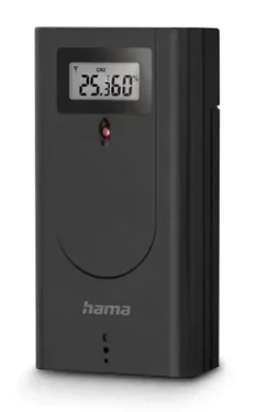 HAMA Brac bezdrôtový senzor k HAMA meteostaniciam čierna / vonkajšie použitie / teplota / vlhkosť (222237)