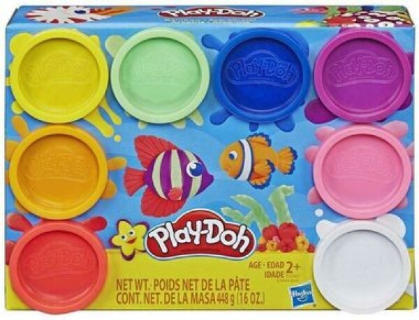 Hasbro Play-Doh Balenie 8 farebných téglikov - Rainbow