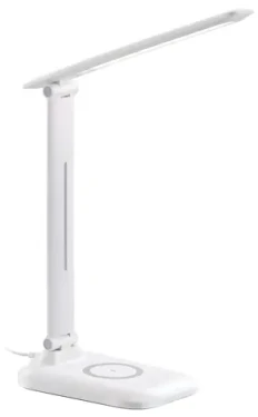 Immax LUMI biela / LED stolná lampička / Qi nabíjanie / 7W / 300lm / DC 12V / 2A / stmievateľná (09107L)