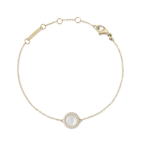 Daniel Wellington Pôvabný náramok s perleťou a kryštálmi Audrey DW00401423