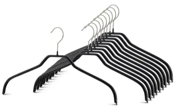 MAWA SILHOUETTE čierna / Ramienko / kovové / ergonomické / protišmykové / 41 cm / 10 ks