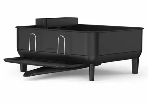 Simplehuman Compact Odkvapkávač na riad čierna / rám z čiernej ocele / plast FPP (838810026411)