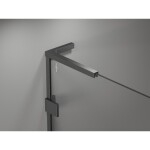 MEXEN/S - Lunar L sprchový kút štvrťkruh krídlový pravá 100 x 70, transparent, grafit metal 833L-100P-070L-95-00