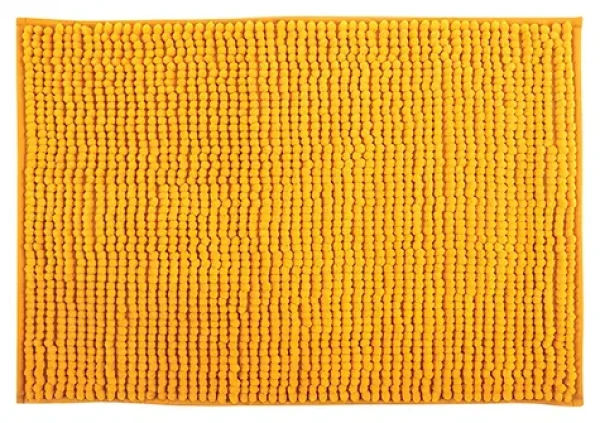 MSV CHENILLE kúpeľňová predložka 60 x 90 cm žltá / mikrovlákno / protišmyková