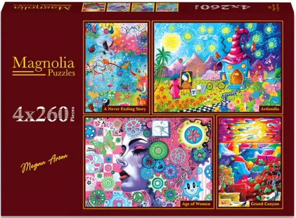 MAGNOLIA Puzzle Nekonečný príbeh, Umelecký svet, Sila žien a Grand Canyon
