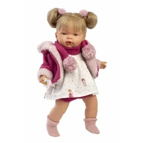 Llorens 38364 JOELLE - realistická bábika so zvukmi a mäkkým látkovým telom - 38 cm
