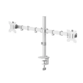 HAMA Stolný držiak pre 2 monitory 35" biela / Stolný držiak / 2 ramená / VESA 75x75-100x100 / nosnosť 12 kg