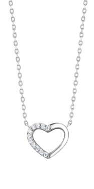 Preciosa Strieborný náhrdelník s kubickou zirkóniou True Love Royal Lagoon 5436 00