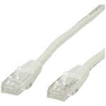 Value 21.99.0515 RJ45 sieťové káble, prepojovacie káble CAT 5e U/UTP 15.00 m sivá netienený 1 ks; 21.99.0515