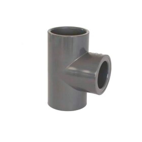 Aquaram PVC tvarovka - T-kus 90° redukovaný 50 x 32 mm, DN=50/32 mm, d=63 mm, lepenie / lepenie 0217605032