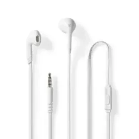 Nedis Káblová Slúchadlá biela / 3.5 mm / Dĺžka kábla: 1.20 m / Vstavaný mikrofón / Ovládanie Hlasitosti (HPWD2021WT)