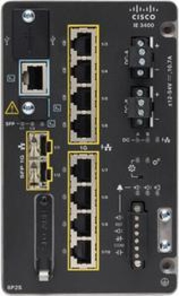 Cisco Catalyst IE3400 Zarządzany L2/L3 Gigabit Ethernet (10/100/1000) Obsługa PoE Čierny