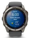 Garmin Fenix 8 Pre 51mm titánová, čierny remienok / Chytré hodinky / GPS / 1.4 "AMOLED / BT / WiFi / vodeodolné (010-03199-11)
