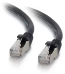 Mercodan Patch kábel Cat6a S/FTP čierna / Patch kábel / 2 m (371918020)